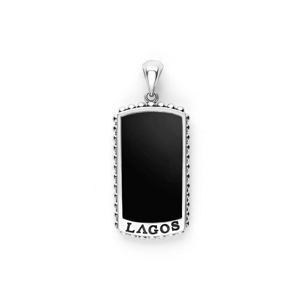 Black Agate Tag Amulet