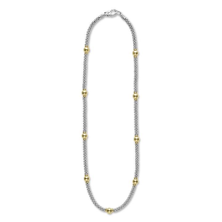 18K Gold Station Necklace