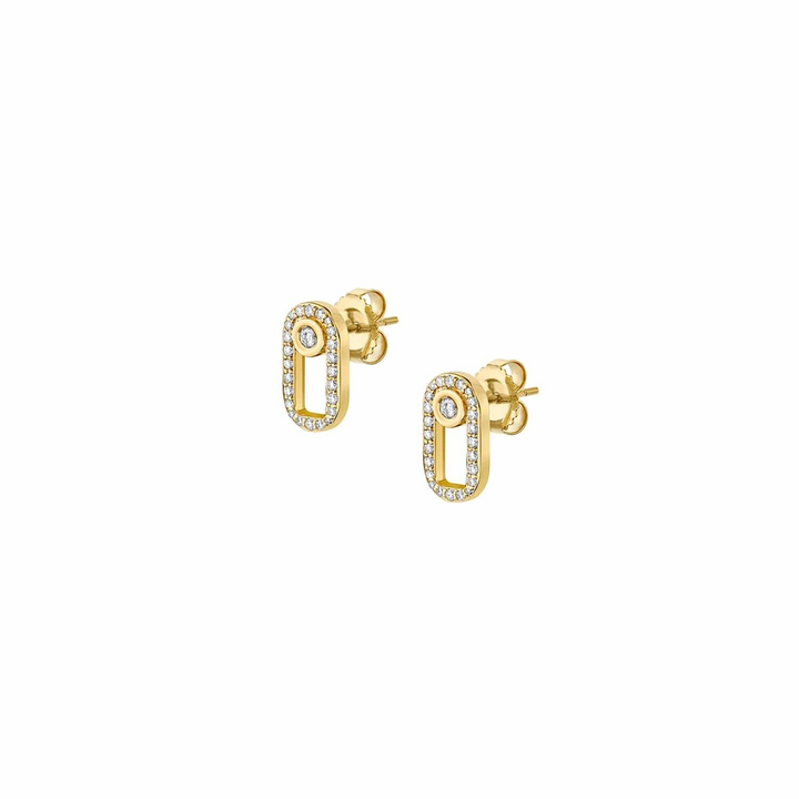 0.38ctw Diamond Pavé Singleton Studs