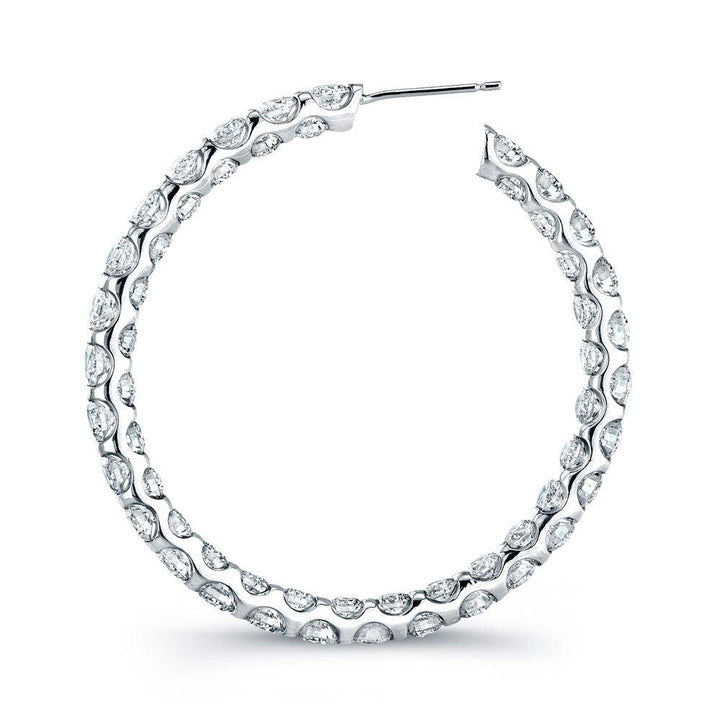 18.56ctw Diamond Hoop Earring - Gunderson's Jewelers
