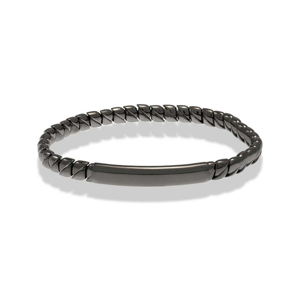 18K Gold with Ruthenium Tresore Stretch Bracelet