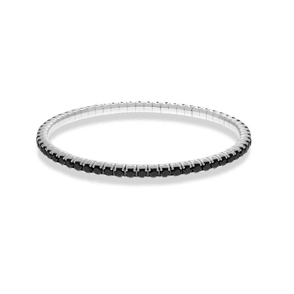 7.5ctw Black Diamonds, 18K White Gold Tresore Stretch Bracelet