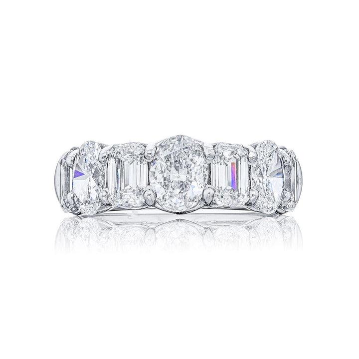 3.72ctw Emerald-Cut and Oval Diamond Band - Gunderson's Jewelers
