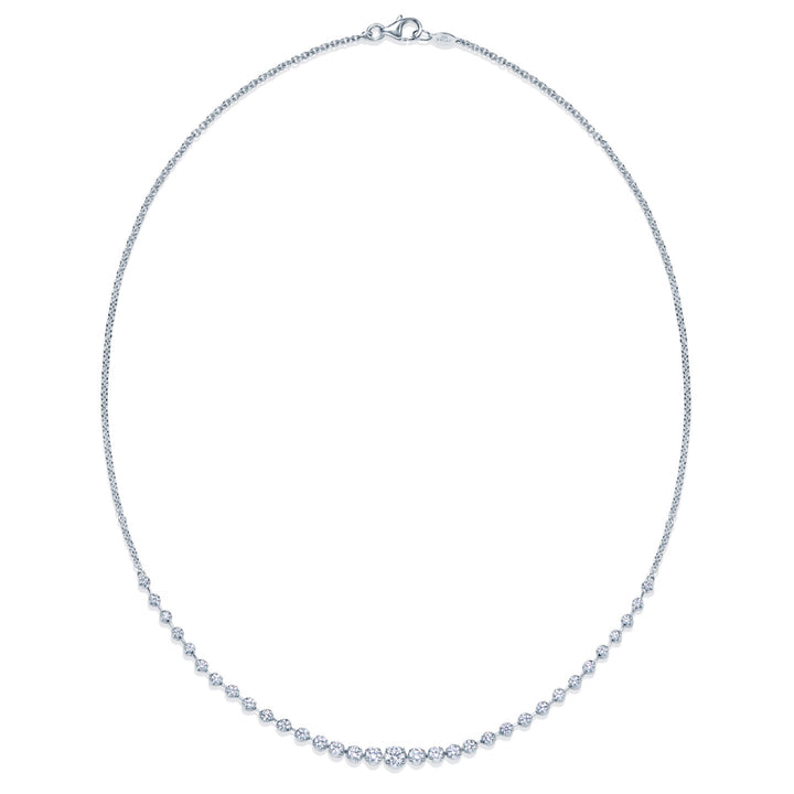 Demi Line Necklace with Diamonds