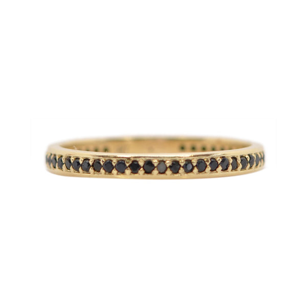 Black Sapphire Stack Band Ring