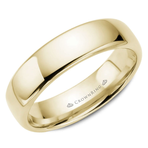 14K Yellow Gold High Polished Band