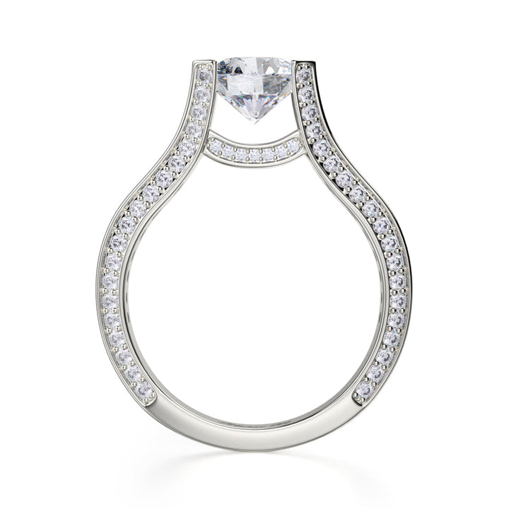 0.80ctw Round Diamond Engagement Ring