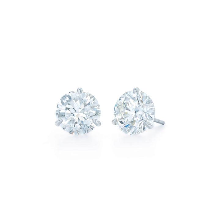 Diamond Stud Earrings Platinum Earrings - Gunderson's Jewelers