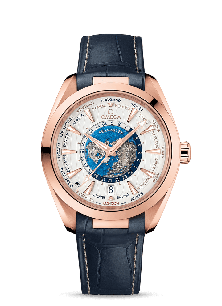 Seamaster Aqua Terra 150M Co-Axial Master Chronometer GMT Worldtimer 43 MM - Gunderson's Jewelers